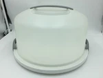 Sterilite Cake Carrier HOLDER,12" Round,snap Lid,preowned. Fixed Price $12.75.