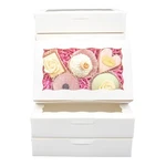 Capkyke 50PCS 7X4.5X1.5 Inches Cookie Boxes With Window White Dessert P.... Fixed Price $37.79.