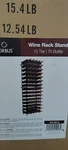 Sorbus Wine Rack Stand 75 Bottle Capacity 15-TIER Metal Storage Display Black. Fixed Price $80.00.