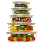 Urban Green Glass Containers With Bamboo Lids, Meal Prep Food Storage C.... Fixed Price $55.28.