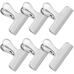 6 Pack Stainless Steel Chips Bag Clips For Office Kitchen Home Usage Storage. Fixed Price $9.19.
