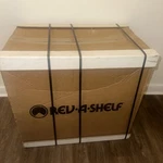 Rev-a-shelf Double Pullout 35 Qt. Kitchen Trash Can With Soft-close, 5349-18DM-2. Fixed Price $349.99.