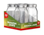 Sewanta Wide Mouth Mason Jars 32 Oz 4 Pack With Lids An... Fast Ship. Fixed Price $35.99.