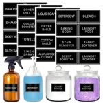Hvswly 32PCS Laundry Labels For Glass Jars,minimalist Bathroom And La.... Fixed Price $12.55.