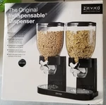 Zevro Dry Food Dispenser Black Dual Control Cereal Candy KCH-06121/GAT200. Fixed Price $35.00.