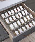 Spice Drawer Organizer 4 Tier- Pack Acrylic Rack Tray For Kitchen. Fixed Price $28.54.