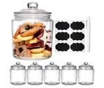 Daitouge 30 Oz Glass Jars With Lids, Wide Mouth Storage 6 Pack Canning. Fixed Price $25.14.