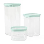 Langstaff Piece 60 Oz 37 17 Square Stackable Container Set W/martha Blue Lid. Fixed Price $41.72.