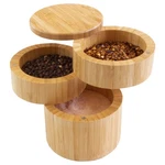 Totally Bamboo Triple Salt Cellar 3 Tier And 1 Ea, Box. Fixed Price $32.19.