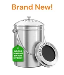Brand New Utopia Kitchen Compost Bin For Countertop - 1.3 Gallon Bucket. Fixed Price $32.99.