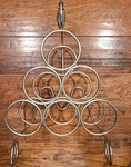 6 Bottle Vintageview Table Top Metal Wine Rack Silver Tone Finish Holder Stand. Fixed Price $35.46.