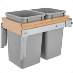 Rev-a-shelf Pullout Top Mount Trash Can W/ Soft-close, 27 Qt., 4WCTM-15BBSCDM2. Fixed Price $179.99.