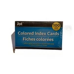 Jot 100 Colored Index Cards Yellow, Green, Pink & Blue Ruled. Fixed Price $8.68.