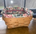 Longaberger Small Berry Basket,liner,protector 1999. Fixed Price $16.00.
