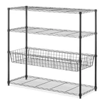 Whitmor 4-WIRE Shelving Unit Metal Storage Shelves Basket Easy Assembly Home. Fixed Price $140.78.