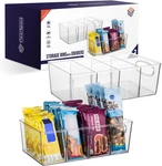 Clearspace Plastic Pantry Organization And Storage Bins With Removable Dividers. Fixed Price $36.42.