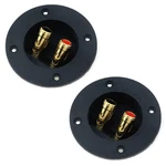 Pastlla Speaker Box Terminal Cup Diy 3", 2PCS, Round, Black. Fixed Price $13.35.