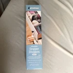 Whitmor Adjustable Organizers Drawer Dividers, Set Of 2, White A593. Fixed Price $13.44.