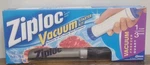 Ziploc Vacuum Starter Kit 1 Pump 3 Quart Size Freezer Bags Nos Discontinued. Fixed Price $15.98.