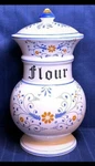 Antique Vintage Mid Century Modern Ceramic Canister Flour Storage Home Deco Gift. Fixed Price $74.95.