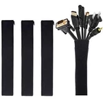 4 Pack Cable Management Sleeve, 19-20 Inch Cord Organizer System With Joto. Fixed Price $11.99.