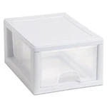 Sterilite 20518006 Stackable Small Drawer White Frame & See-through (12 Pack). Fixed Price $78.99.