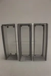 Set Of Rubbermaid Interlocking Silver Mesh Organizers - 9" X 3" Used. Fixed Price $12.00.