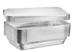 Full Size Deep Steam Aluminum Table Pans With Lids Plastible Disposable Foil. Fixed Price $74.99.