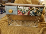 Pioneer Woman Flea Market Floral 3-DRAWER Coffee Tea Storage & Mug Rack Rustic. Fixed Price $36.99.
