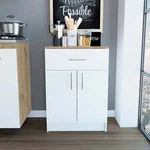 Oxford Pantry Cabinet, One Drawer, Double Door With Two Shelves. Fixed Price $233.00.