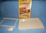 Vintage Almond 1967 Rubbermaid Slide- Out 12" Drawer No 2309 W/ Box Mcm. Fixed Price $21.24.