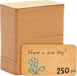 Juvale 250-PACK Blank Index Cards, Flashcards For In, Brown. Fixed Price $17.54.