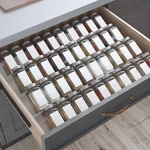 Antimbee Spice Drawer Organizer, 4 Tier- Pack Kitchen LARGE-8PCS, Clear. Fixed Price $45.03.
