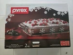 Limited Edition Christmas Snowflake Pyrex 2 Piece Set Brand New Sealed In Box. Fixed Price $30.00.