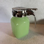 Tablecraft Jadeite Green Glass 6OZ Syrup Dispenser. Fixed Price $20.25.