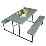 Patiojoy Indoor & Outdoor Folding Picnic Table With Bench Seat Heavy Duty. Fixed Price $146.99.