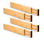 Utoplike 4 Pcs Bamboo Kitchen Drawer Dividers Large, Adjustable Organi.... Fixed Price $36.04.