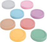 Wide Mason Jar Lids - Chefbee 8PCS Colored Plastic Mouth,. Fixed Price $12.98.