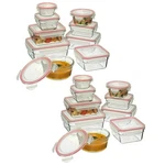 Glasslock Tempered Oven Safe 18PC Container Set W/ Lid. Fixed Price $182.86.