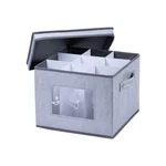 Veno Wine Glass Storage Box 9 Compartment Organizer Case W/ Lid & Handles. Fixed Price $34.99.