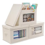 Anywish 3-PACK Storage Bins With Lids & Clear Window, Foldable Fabric Closet .... Fixed Price $43.19.