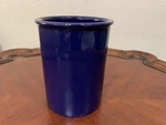 Chantal Cobalt Blue Utensils Holder Crock 7.25" Stoneware. Fixed Price $49.99.