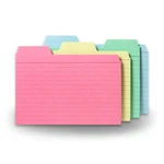 Find-it Tabbed Index Cards, 6 Inches, Assorted Colors, 48-PACK (FT07218). Fixed Price $15.49.