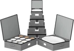 China Storage Containers 6 Pack, Stackable Hard Shell Quilted Cases With Soft. Fixed Price $59.99.