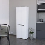 Fm Furniture Keyser Multistorage Kitchen Pantry With 5 Shelves And 4 Doors, Wh. Fixed Price $368.97.