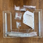 Rev-a-shelf U-shaped Metal Silver Pullout Basket Cabinet Mounted 5786-33CR. Fixed Price $69.99.