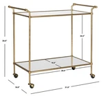 Safavieh Felicity Bar Cart, Reduced Price 2172789485 FOX2558A. Fixed Price $221.00.