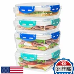4 Pc Airtight Sandwich Containers Bpa-free, Microwave/dishwasher Safe. Fixed Price $27.11.
