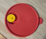 Tupperware Red Microwave Bowl Vented Replacement Lid Size Number 2649B-4. Fixed Price $8.55.