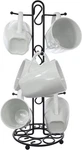 Blue Donuts Farmhouse Coffee Rack, Tree For 6 Mugs, Black. Fixed Price $23.99.